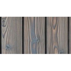 Premium Yakisugi Silver Grey charred larch wood cladding SL profile shadow gap joint installation