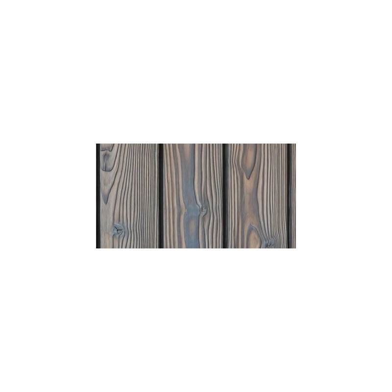 Premium Yakisugi Silver Grey charred larch wood cladding SL profile shadow gap joint installation