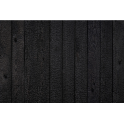 Luxury modern building facade featuring Shou Sugi Ban Deep Black charred larch shiplap cladding