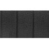 Deep Black heavy char alligator skin texture charred European Larch cladding timber profile close up
