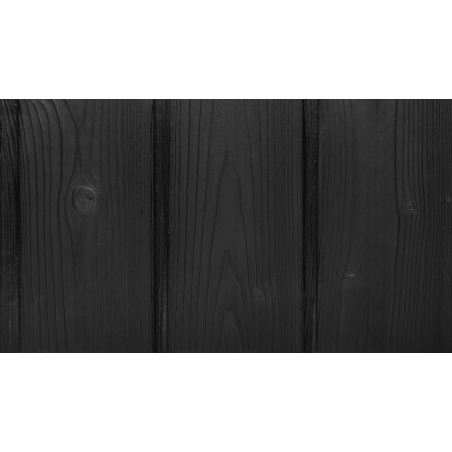 Dark Black sleek char brushed satin finish European Larch timber cladding prominent wood grain